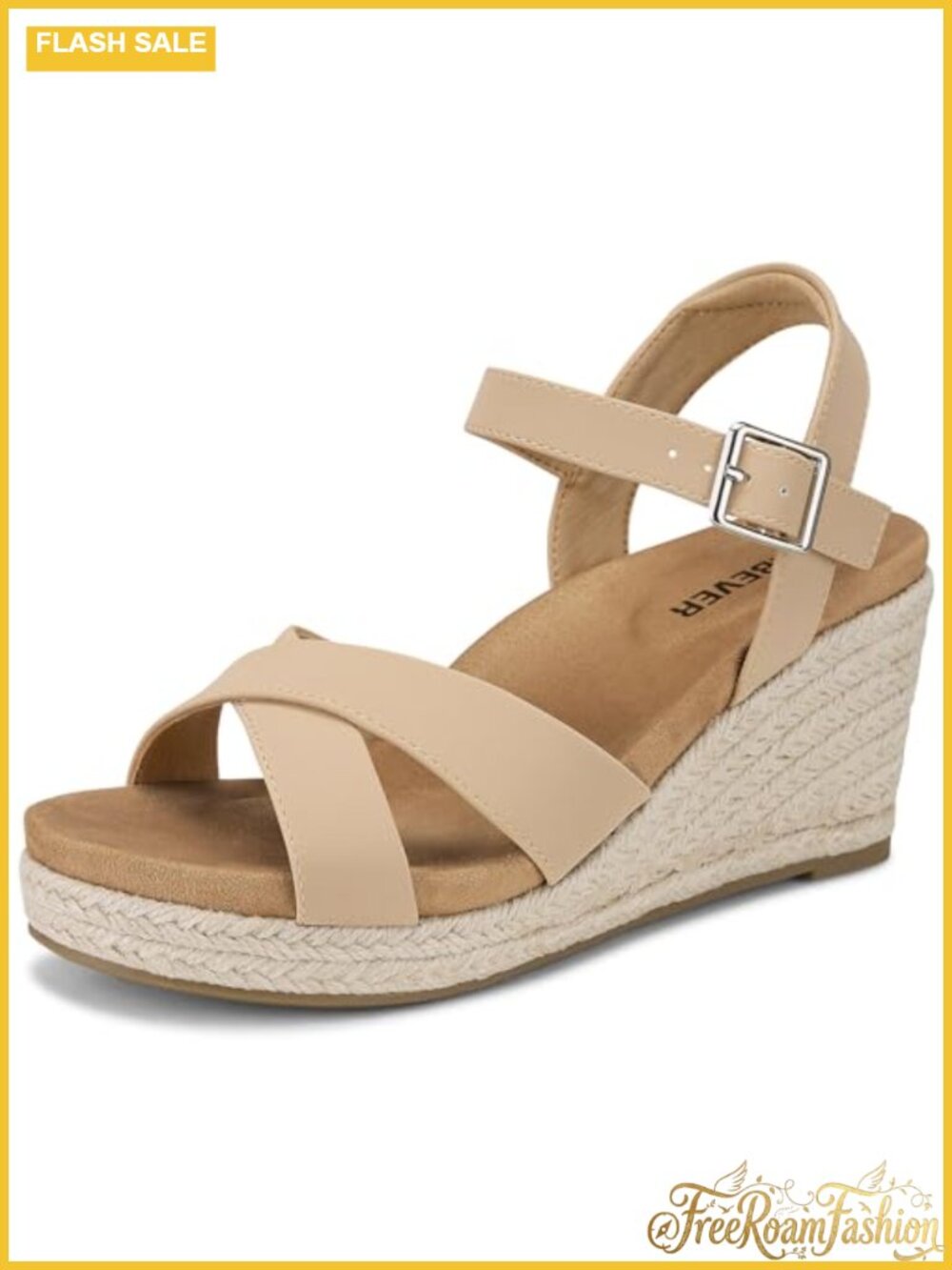 Wedge Sandals With Arch Support & Memory Foam Comfort